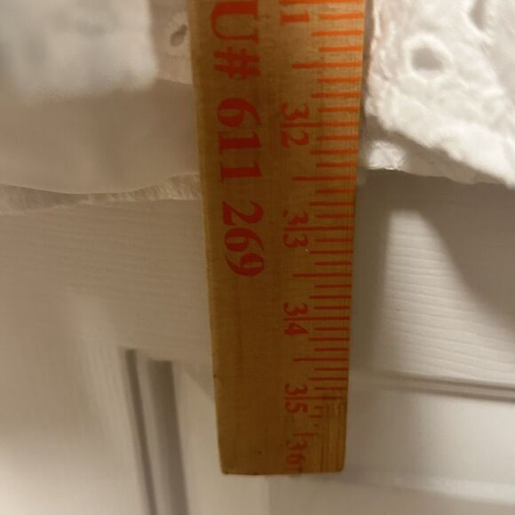 Pretty Little Thing Women's Size 6 Dress White Ruffle Tiered Eyelet Mini Lined - Picture 11 of 11